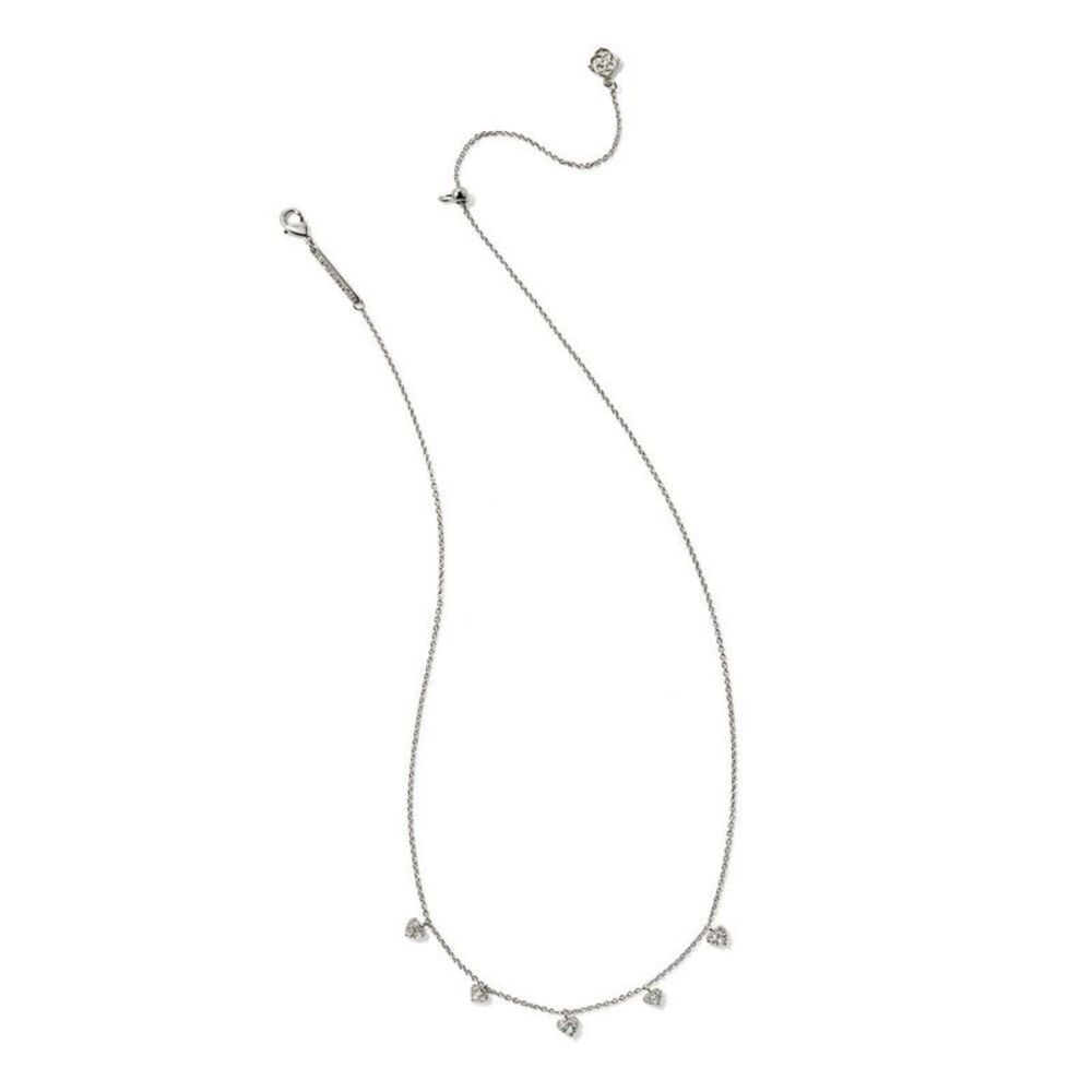 Kendra Scott Anna Pave Strand Necklace - Silver